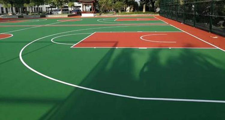 硅PU塑胶篮球场的施工过程 硅PU塑胶篮球场的施工过程